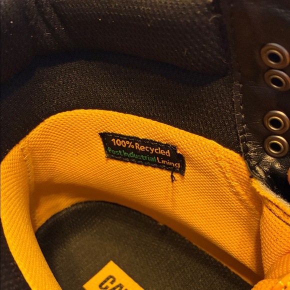 CAT Men’s Black Waterproof Steel Toe Work Boots - Picture 9 of 11